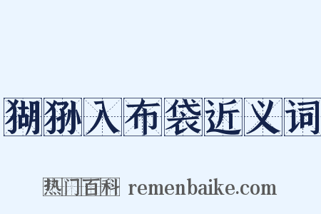 猢狲入布袋近义词是什么意思的图片